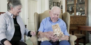 Animatronic pets comfort isolated patients at Hope Hospice