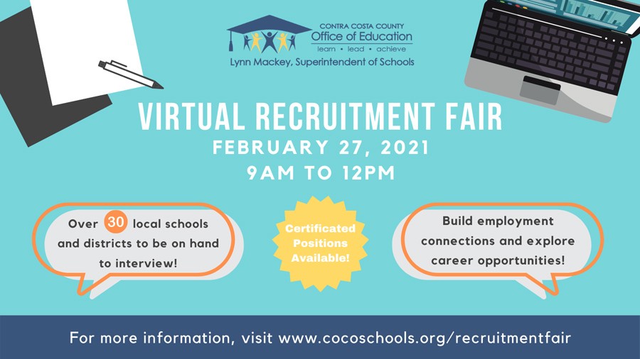 Contra Costa teacher/staff recruitment fair Feb. 27
