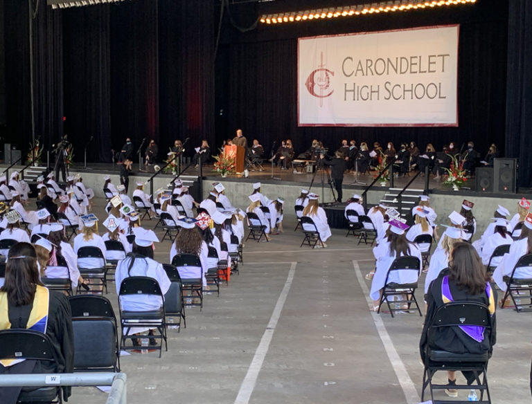 Carondelet Class of 2021 first to graduate at Concord Pavilion since