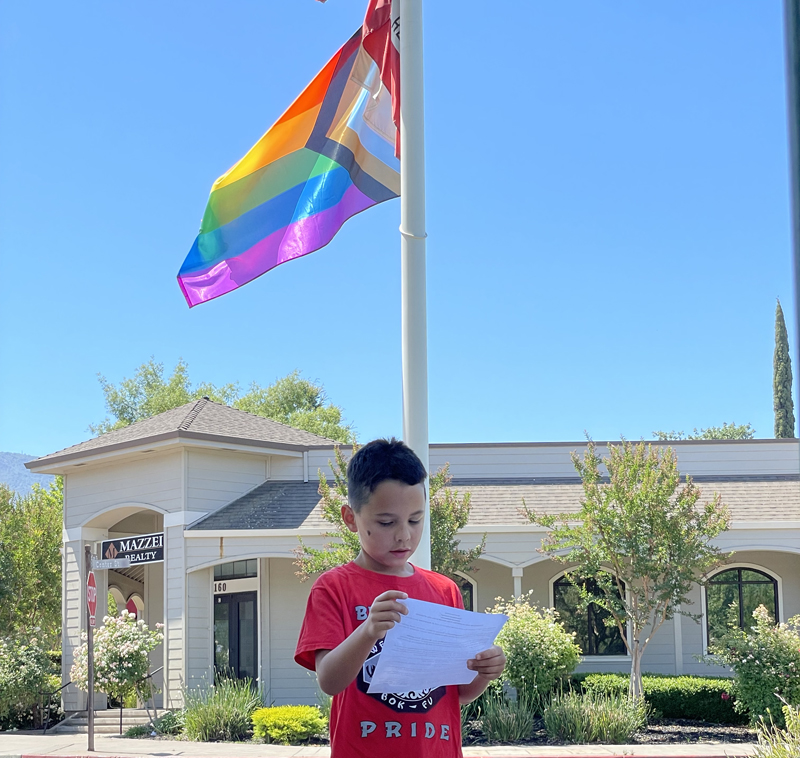 Clayton raises the rainbow flag for Pride Month