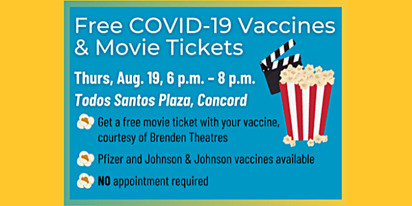 Concord brings free vaccine Mobile Clinic to Todos Santos Plaza Aug. 19