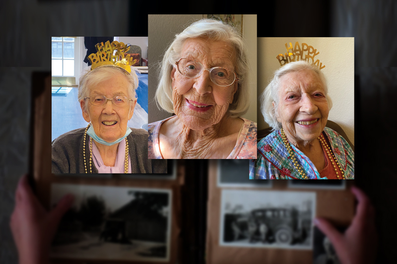 Three Clayton women share ­reflections on life as they turn 100