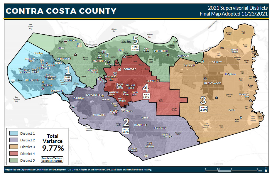 A look at the new borders for Contra Costa’s District 4