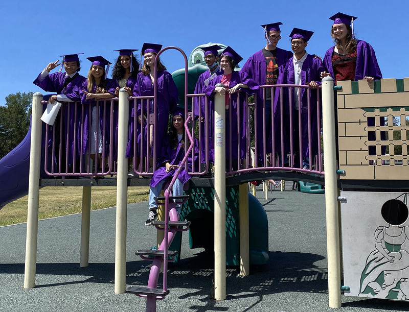 Before graduating, these College Park seniors took a step back to elementary