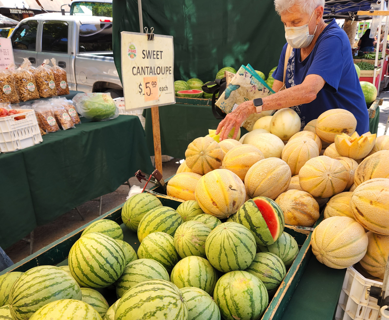 Summer melons that are certified delicious at Concord Farmers' Market