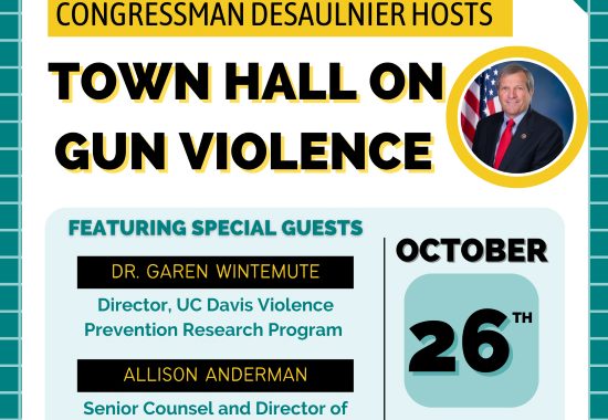 Rep. DeSaulnier will hold town hall on gun violence today, Oct. 26