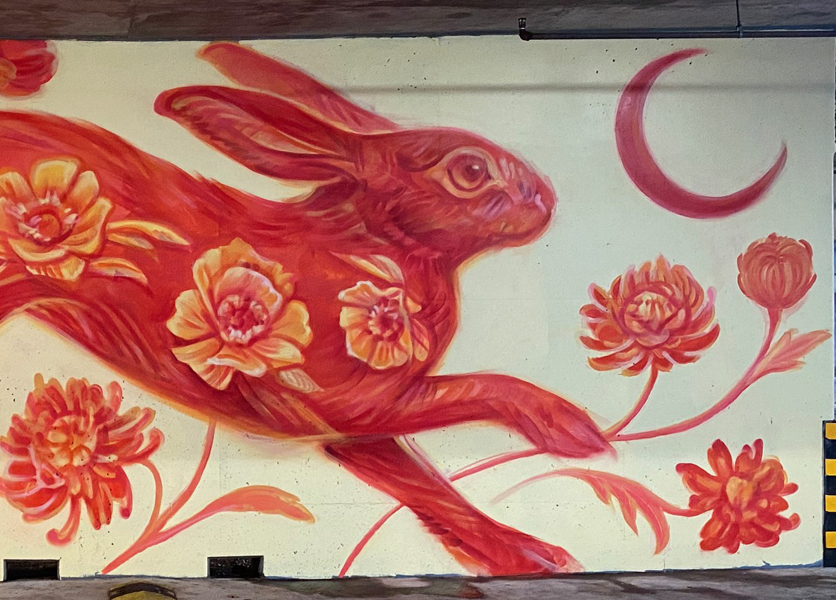 Concord mural captures Lunar New Year spirit named 'Riley'