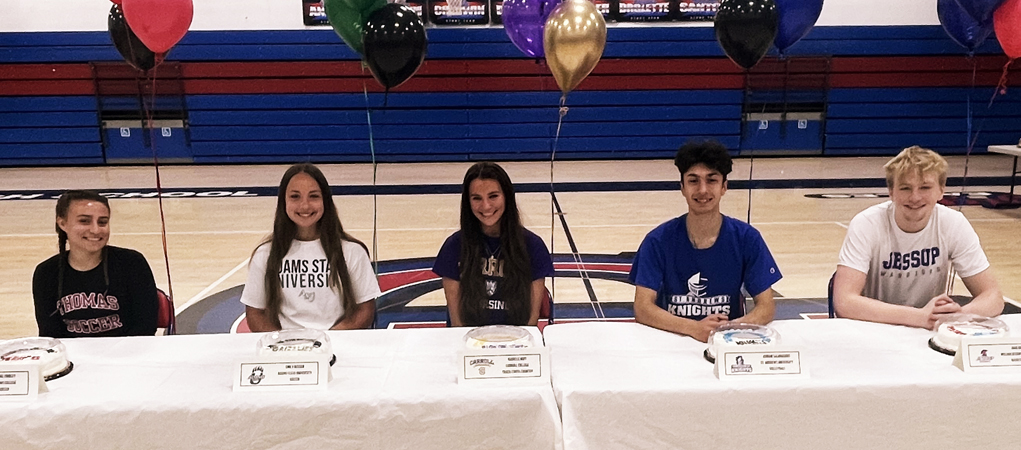 Four local schools honor Class of 2023 athletes formally committing to college