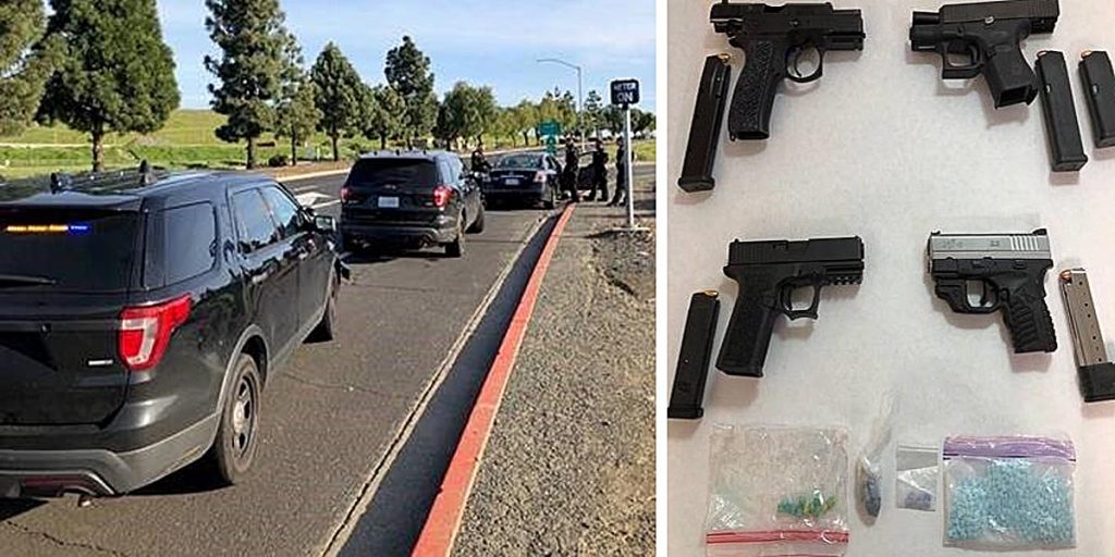 Concord Police find 4 loaded guns during traffic stop