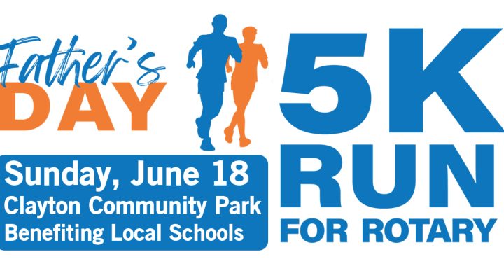 Join Father's Day 5K Run for Rotary, June 18 at Clayton Community Park