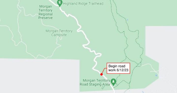 Paving Work on Morgan Territory Road to cause long delays between Clayton and Livermore