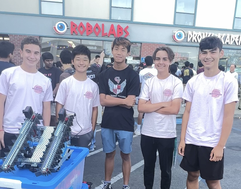 Clayton Valley Charter High School Robotics Club compete in their first VEX VRC Competition