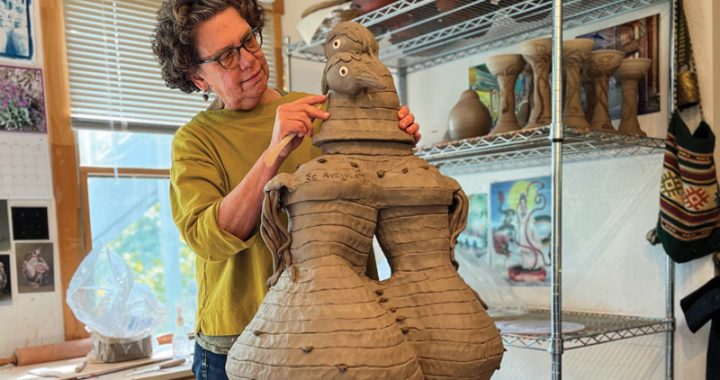 Master potter unveils mythical sculpture series beyond clay
