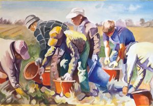 From firefighters to farmworkers, East Bay artist draws what she sees