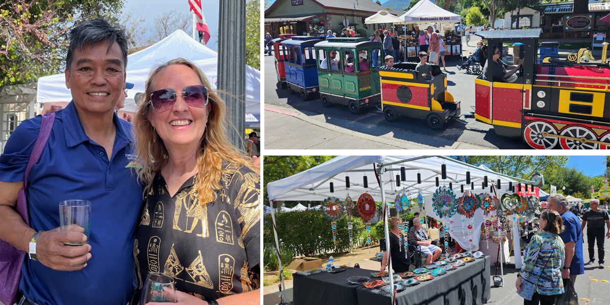 Fun and sun return for day two of Clayton's Art and Wine Festival