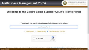 Contra Costa Superior Court defendant portal for traffic arraignments now open